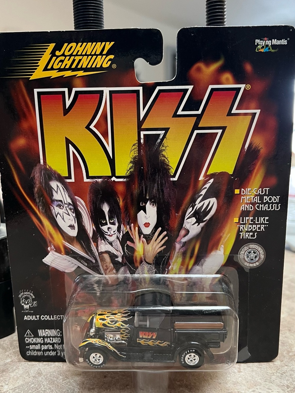 Johnny Lightning KISS Black Flame Pickup Truck Collectible